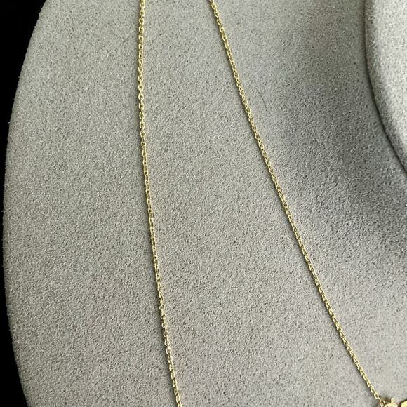 SOLID 10K Gold Cable Link Chain 1MM Necklace 24in BSI ~ NEW *LAST ONE* - Picture 3 of 10